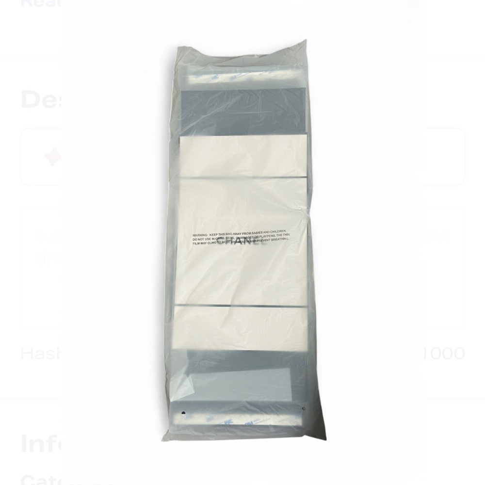 Chanel white gift box still in plastic cover.